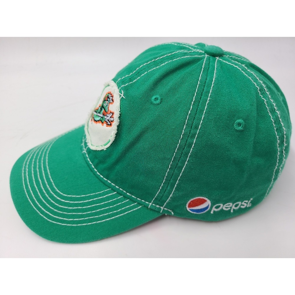 Norfolk Tides Hat Cap Pepsi Face of Fox 43 Melonwear Adjustable SGA MiLB Green‎ - Picture 5 of 11
